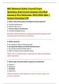 NSC &lpar;National Safety Council&rpar; Exam  Questions And Correct Answers &lpar;Verified  Answers&rpar; Plus Rationales 2025&sol;2026 Q&A &vert;  Instant Download Pdf 