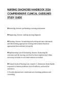 NURSING DIAGNOSIS HANDBOOK 2026 COMPREHENSIVE CLINICAL GUIDELINES STUDY GUIDE