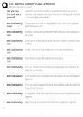 C-201 Electrical Systems 1 &sol; INDT 113 Study Guide &sol; SACA Certification &sol; Score 100&percnt;