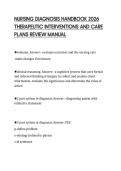 NURSING DIAGNOSIS HANDBOOK 2026 THERAPEUTIC INTERVENTIONS AND CARE PLANS REVIEW MANUAL
