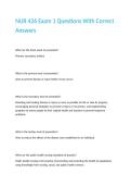 NUR 426 Exam 1 Questions With Correct Answers&period;