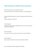 NUR 426 Exam 3 With Correct Answers 
