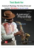 Test Bank for Anatomy & Physiology&colon; The Unity of Form and Function &ndash; 10th Edition &lpar;Kenneth S&period; Saladin&rpar; &vert;&vert; All 29 Chapters &Verified Answers &vert; ISBN 9781266145315  &vert;  Anatomy and Physiology Exam Prep 2026&sol;2027