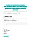 CHEM 219 PRINCIPLES OF ORGANIC CHEMISTRY COMPLETE 2026&sol;2027 &vert; Portage Learning Modules 1-8 &vert; 100&percnt; Verified Answers with Lab Solutions &vert; GRADED A &vert; Pass Guaranteed