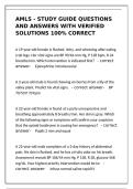 AMLS Study Guide Questions & Verified Answers &vert; 100&percnt; Correct