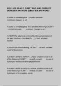 BIO 1100 Exam 1 Questions & Verified Answers &vert; ECU