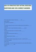 ASA 101-PRACTICE TEST ACTUAL 2025&sol;2026 QUESTIONS AND 100&percnt; CORRECT ANSWERS