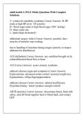 adult health 2 &lpar;WGU D446&rpar; Questions With Complete Solutions