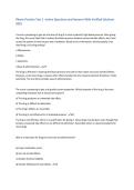 Pharm Practice Test 1 &ndash;Lehne Questions and Answers With Verified Solutions &period; All Exam Questions and Correct Answers &vert; Graded A&plus; &vert; 2025&sol;2026 Update&vert;