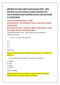 GRE Mock Test &lpar;Full-Length Practice&rpar; Newest 2025 &ndash; 2026  Questions From Actual Exams Complete Questions And  Correct Detailed Answers &lpar;Verified Answers&rpar; &vert;Already Graded  A&plus;&vert;&vert;Brand New&excl;&excl;