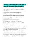 Ohio PTA Jurisprudence EXAMINATION SET 2026 SOLVED QUESTIONS GRADED A&plus;
