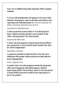 Nace care of childbearing family Questions With Complete Solutions