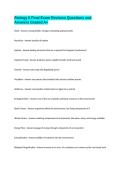 Biology II Final Exam Revision Questions and Answers Graded A&plus;