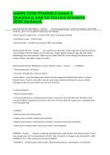 UAMS CON PHARM 2 exam 1 Questions and All Correct Answers 2026 Updated&period;
