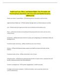 Healthcare Law&comma; Ethics&comma; and Patient Rights&colon; Key Principles and Practices&sol;Exam Questions with Accurate and Verified Answers&period; 100&percnt;Success