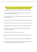 Healthcare Law and Ethics&colon; Key Concepts and Legal Principles&sol;Exam Questions with Accurate and Verified Answers&period; 100&percnt;Success