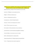 Healthcare Law and Ethics&colon; Key Concepts and Legal Protections&sol;Exam Questions with Accurate and Verified Answers&period; 100&percnt;Success