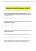Healthcare Law and Ethics&colon; Key Concepts for Professionals&sol;Exam Questions with Accurate and Verified Answers&period; 100&percnt;Success