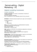 Samenvatting - Digital Marketing
