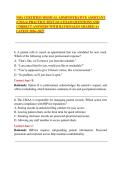NHA Certified Medical Administrative Assistant &lpar;CMAA&rpar; &ndash; Practice Test 2&period;0 A Exam Questions with Verified Answers and Rationales LATEST UPDATE