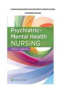 Psychiatric-Mental Health Nursing 8th Edition &lpar;2026&sol;2027&rpar; &ndash; Videbeck &ndash; Test Bank EBook PDF
