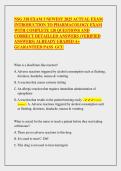 NSG 318 Introduction to Pharmacology Exam 3 &ndash; 120 Practice Questions with Verified Answers and Detailed Explanations  GCU Nursing Exam Preparatio LATEST UPDATE