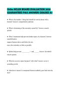 Ortho NCLEX BOARD EVALUATION 2026 GUARANTEED PASS ANSWERS GRADED A&plus;