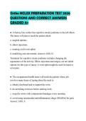 Ortho NCLEX PREPARATION TEST 2026 QUESTIONS AND CORRECT ANSWERS GRADED A&plus;