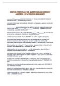 OSSF DR TEST PRACTICE QUESTIONS AND CORRECT ANSWERS 100&percnt; VERIFIED 2026-2027&excl;&excl;