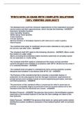 TFM10 NFPA 24 EXAM WITH COMPLETE SOLUTIONS 100&percnt; VERIFIED 2026-2027&excl;&excl;