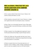 PBSI 340 EXAM 2 PRACTICE TEST 2026 TESTED QUESTIONS WITH VERIFIED ANSWERS GRADED A&plus;