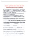 MD HVAC MASTERS EXAM STUDY SET WITH COMPLETE SOLUTIONS 100&percnt; VERIFIED&excl;&excl;