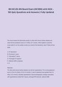 RN NCLEX-RN Board Exam &lpar;NCSBN&rpar; with NGN &ndash; 150 Quiz Questions and Answers &vert; Fully Updated