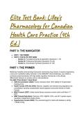 2026&sol;2027&period; TEST BANK&colon; Lilley's Pharmacology for Canadian Health Care Practice &lpar;4th Ed&period;&rpar; &vert; Next Gen NCLEX Prep & Detailed Rationales