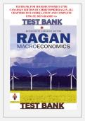 Test Bank for Macroeconomics Canadian 17th Edition Christopher T&period;S&period; Ragan &vert; Complete Chapters &vert; MCQs with Answers &vert; Verified Solutions &vert; A&plus; Exam Resource