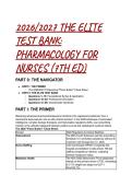 2026&sol;2027 Test Bank&colon; Pharmacology for Nurses &lpar;7th Ed&rpar; &vert; 66 Q&A with Detailed Rationales