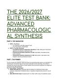 2026&sol;2027 Advanced Pharmacology Test Bank & Study Guide &vert; HESI Exit Exam & NCLEX Prep