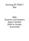 Nursing ATI TEAS 7 Test &vert; Study Guide and Practice PDF