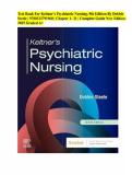 Test Bank For Keltner&rsquo;s Psychiatric Nursing&comma; 9th Edition by Debbie Steele Chapter 1- 21 Complete Guide