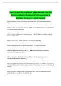 Sources and Principles of International Law for Students&sol;Exam Question's with Accurate & Verified Answers&period; Latest Update