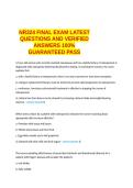 NR324 FINAL EXAM LATEST QUESTIONS AND VERIFIED ANSWERS 100- GUARANTEED PASS