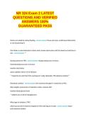 NR 324 Exam 2 LATEST QUESTIONS AND VERIFIED ANSWERS 100- GUARANTEED PASS&period;