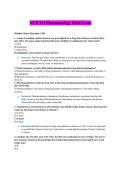 NUR 141 Pharmacology Final Exam