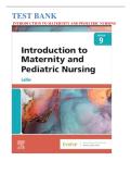 Test Bank For Introduction to Maternity and Pediatric Nursing&comma; 9th Edition&comma; By Gloria Leifer&vert; 9780323826808&vert; All Chapters 1-34&vert; LATEST