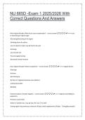 NU 665D Exam 1 &lpar;2025&sol;2026&rpar; &vert; Correct Questions and Answers Study Guide