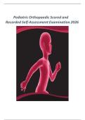 Pediatric Orthopaedic Scored and  Recorded Self-Assessment Examination 2026