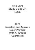 Reta Caro Study Guide JH &vert; Comprehensive Nursing&sol;Healthcare Review PDF