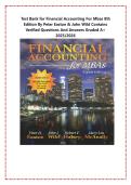 SOLUTION MANUAL for Financial Accounting for MBAs 8th Edition by Peter Easton & John Wild contains verified questions and answers graded A&plus; 2025&sol;2026