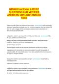 NR548 Final Exam LATEST QUESTIONS AND VERIFIED ANSWERS 100- GUARANTEED PASS&period;