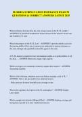 FLORIDA SURPLUS LINES INSURANCE EXAM 70  QUESTIONS & CORRECT ANSWERS LATEST 2025